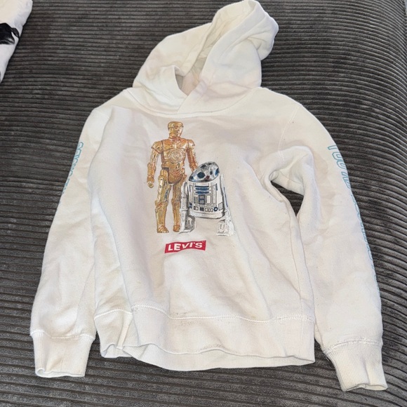 Levi's White Star Wars C-3PO and R2-D2 Hoodie - Picture 1 of 4